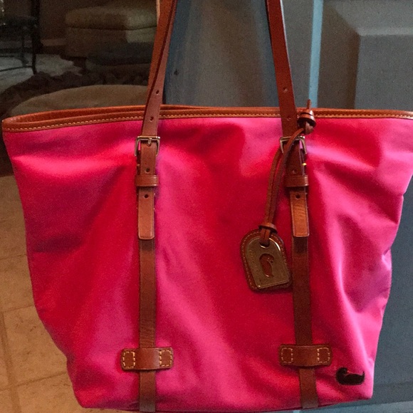 Dooney & Bourke Nylon and Leather Tote Bag - Picture 2 of 8